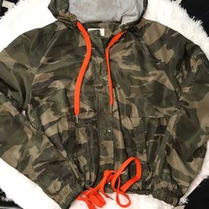 Camo Windbreaker